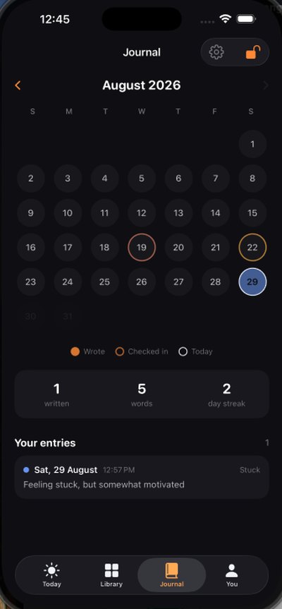 Second Wind — the journal calendar